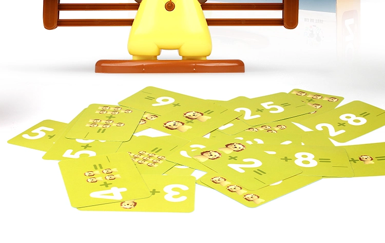 QS Amazon Hot Sale Cute Chicken Counting Balance Toy Math Learning Number Digital Educational Table Board Game Kids Educational Toys
