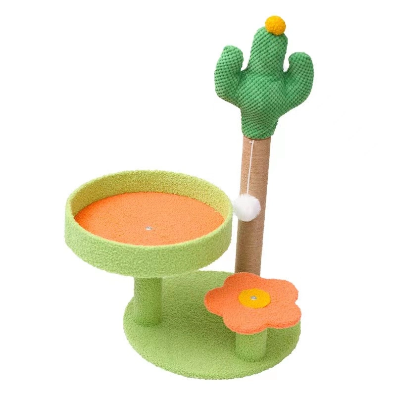 Green Cactus Cat Climbing Frame, Cat Toys