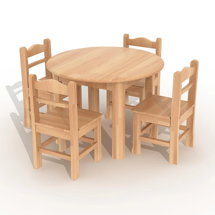 Preschool Rectangle Table Solid Beech Furniture for Children