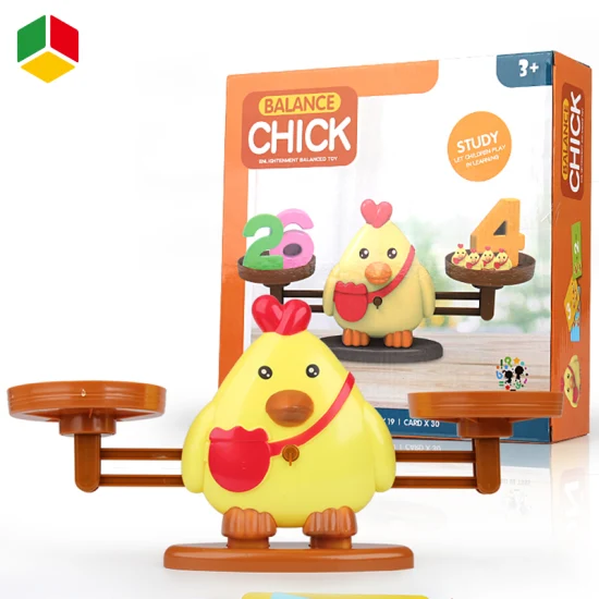 Qs amazon venda quente bonito frango contagem equilíbrio brinquedo matemática aprendizagem número digital educacional jogo de tabuleiro crianças brinquedos educativos