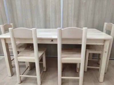 Mesa de madeira para crianças, mesa de estudo pré-escolar, mesa de madeira para estudantes, móveis escolares para crianças, mesa quadrada de jardim de infância