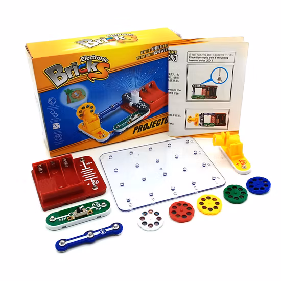 Lâmpada de projeção brinquedos a vapor para crianças aprendizagem educacional edifício integrado