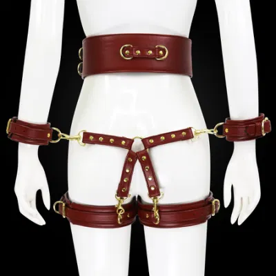 Kit de bondage para cães sexuais, 4 peças, contenção, jogos adultos, roleplay, ferramenta sexual, fetiche, sm